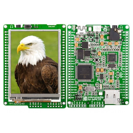Ecran TFT 2,8" 240x320 UART/USB pentru DSPIC33 | Electronic-mag.ro | Componente Electronice