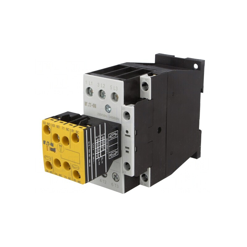 Contactor 3P NO 3 Auxiliare 2NC 1NO 230V/240V | Electronic-mag.ro | Componente Electronice