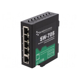 Switch Ethernet Neadministrabil 5 Porturi RJ45 5-30VDC | Electronic-mag.ro | Componente Electronice
