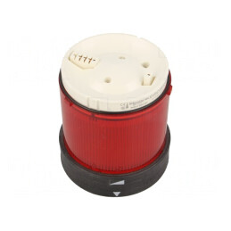 Semnalizator Luminos Roșu BA15D 48-230VAC IP65 Ø70mm | Electronic-mag.ro | Componente Electronice