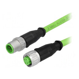Cablu senzori/automatizări M12-M12 7.5m | Electronic-mag.ro | Componente Electronice