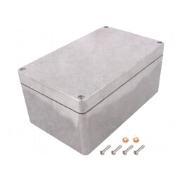 Carcasă Universală Aluminiu Natural 160x260x120mm | Electronic-mag.ro | Componente Electronice