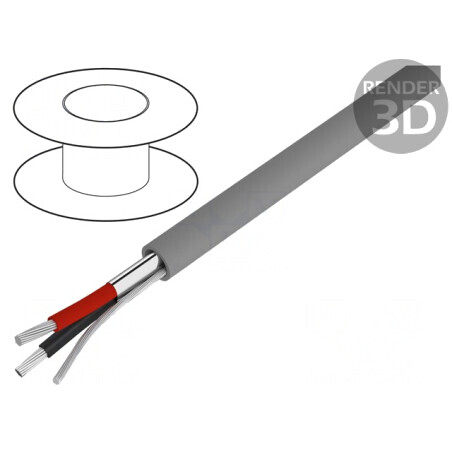 Cablu Alpha Essential 2x16AWG ecranat PVC 2432C | Electronic-mag.ro | Componente Electronice