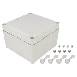 Carcasă Universală Policarbonat 188x188x130mm | Electronic-mag.ro | Componente Electronice