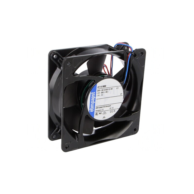 Ventilator axial 24V 119x119x38mm 260m3/h 60dBA | Electronic-mag.ro | Componente Electronice