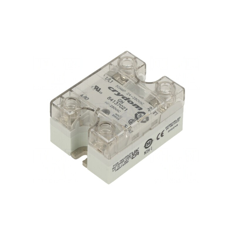 Releu semiconductor 1-fazat 50A 24÷280VAC | Electronic-mag.ro | Componente Electronice Releu semiconductor 1-fazat 50A 24÷280VAC | Electronic-mag.ro | Componente Electronice