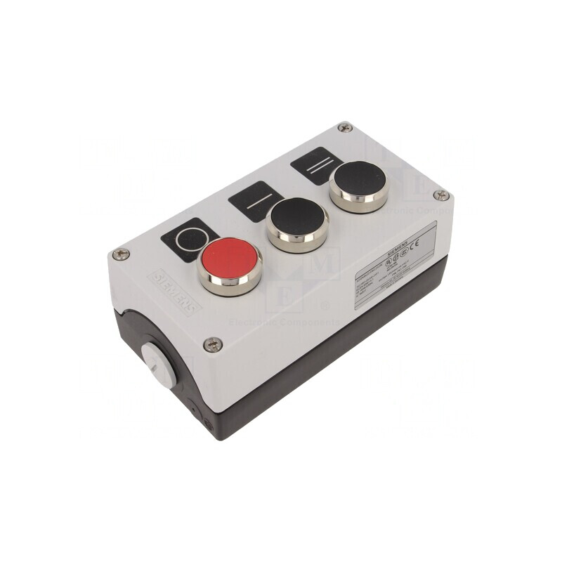 Casetă de comandă 3 butoane IP67 metalică | Electronic-mag.ro | Componente Electronice