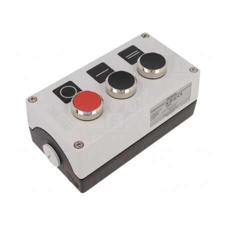 Casetă de comandă 3 butoane IP67 metalică | Electronic-mag.ro | Componente Electronice