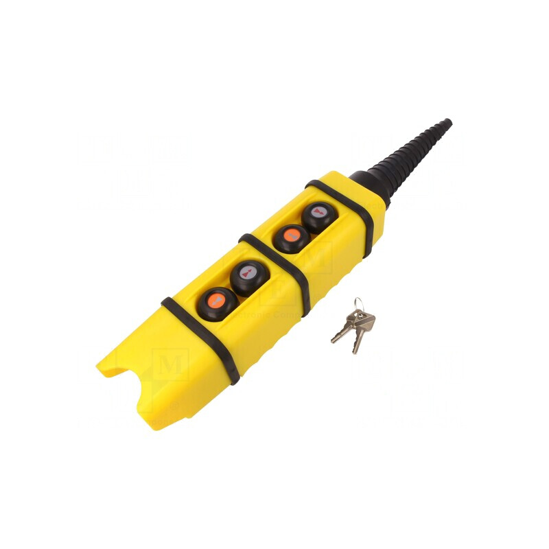 Casetă de comandă cu 4 butoane IP65 10A | Electronic-mag.ro | Componente Electronice