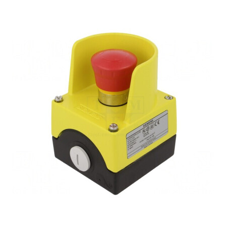 Casetă de comandă cu buton ciupercă IP67 NC | Electronic-mag.ro | Componente Electronice