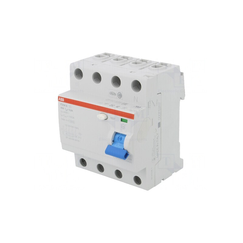 Întrerupător Diferențial 40A 300mA 4 Poli 400VAC | Electronic-mag.ro | Componente Electronice