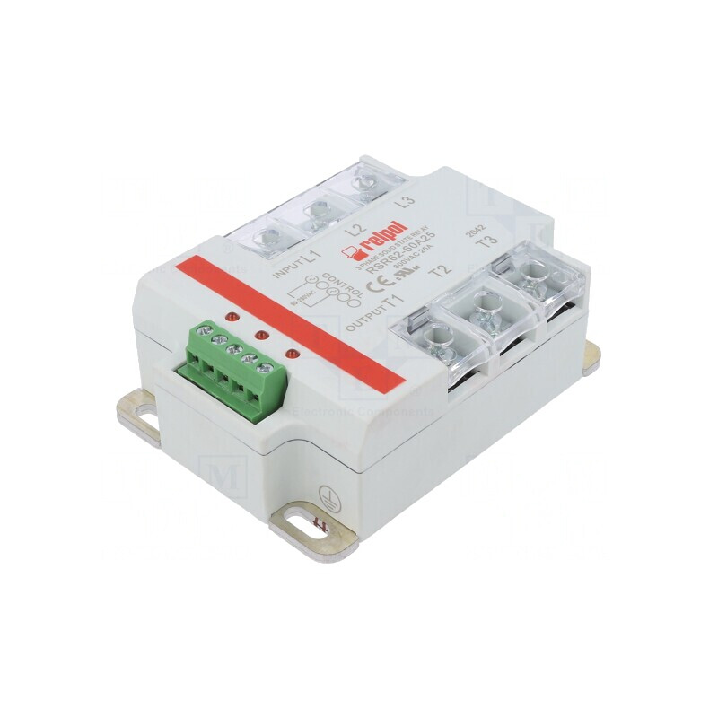 Releu Semiconductor 25A 3-Fazat 24-660VAC | Electronic-mag.ro | Componente Electronice