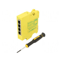 Switch Ethernet 4 Porturi RJ45 5-30VDC | Electronic-mag.ro | Componente Electronice