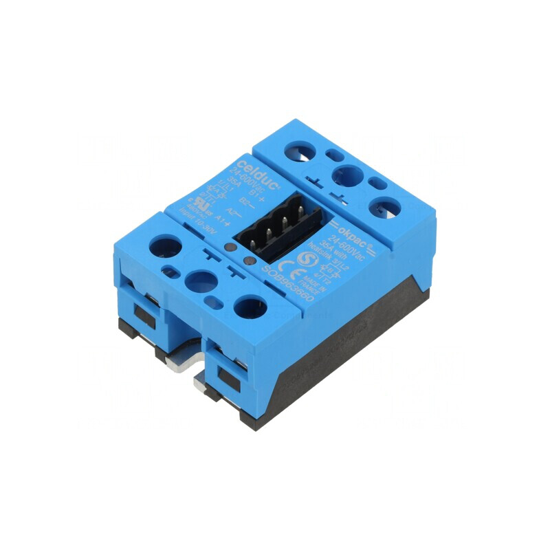 Releu Semiconductor 2-Fazat 35A 24-510VAC | Electronic-mag.ro | Componente Electronice Releu Semiconductor 2-Fazat 35A 24-510VAC | Electronic-mag.ro | Componente Electronice