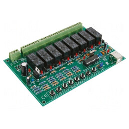 Placă Relee USB 12-14VDC 8 Canale | Electronic-mag.ro | Componente Electronice