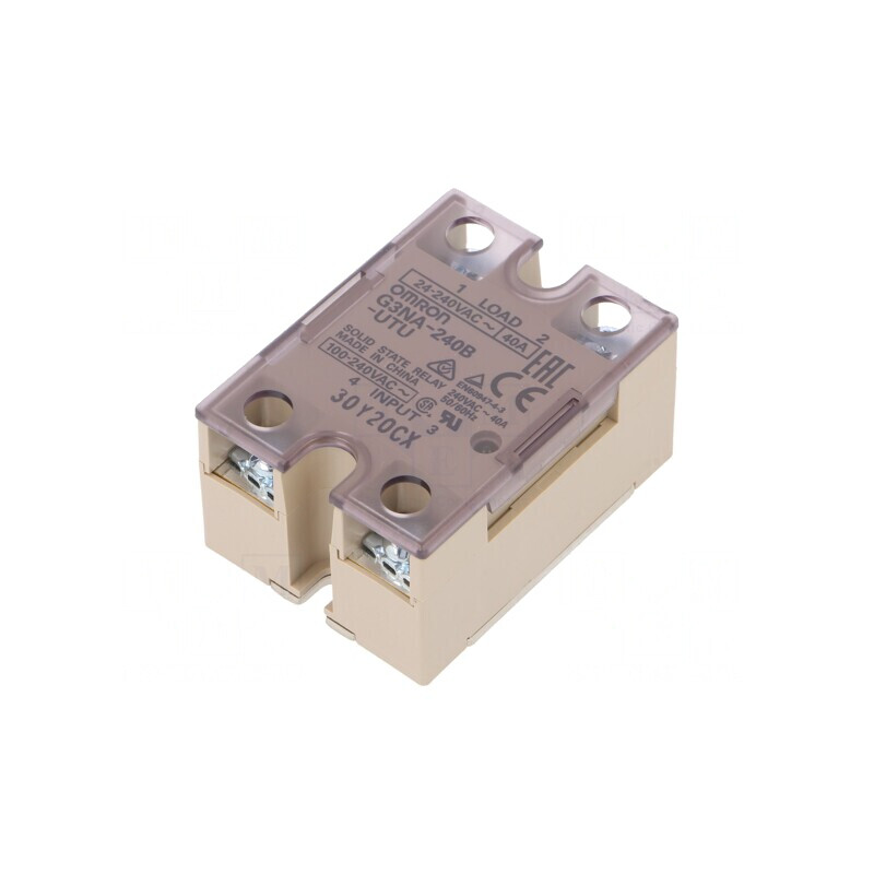 Releu semiconductor 40A 24-240VAC 100-240VAC | Electronic-mag.ro | Componente Electronice