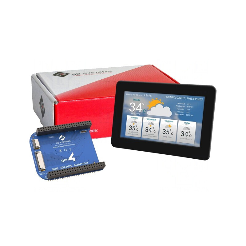 Afișaj TFT 5" 800x480 LED 475cd/m2 | Electronic-mag.ro | Componente Electronice