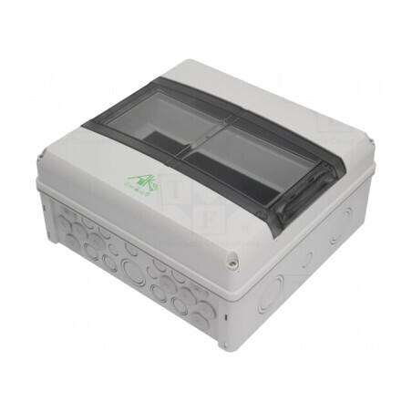 Carcasă pentru aparatură modulară IP65 gri - 12 moduri | Electronic-mag.ro | Componente Electronice