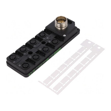 Cutie de conexiuni M12 PIN 4 soclu 4A IP65 24VDC | Electronic-mag.ro | Componente Electronice
