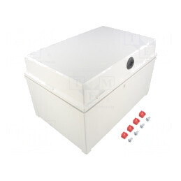 Carcasă montare pe perete gri 200x300x180mm | Electronic-mag.ro | Componente Electronice
