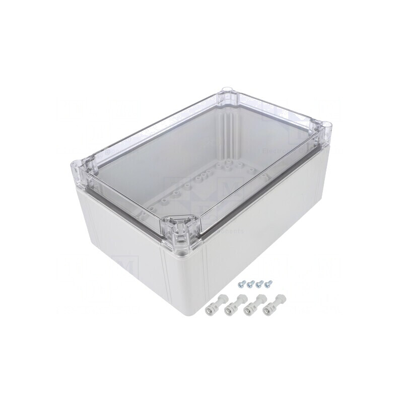 Carcasă Universală Policarbonat 200x300x132mm Transparentă | Electronic-mag.ro | Componente Electronice