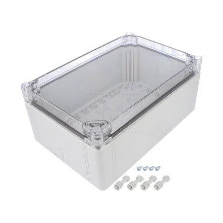 Carcasă Universală Policarbonat 200x300x132mm Transparentă | Electronic-mag.ro | Componente Electronice
