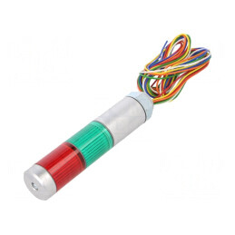 Coloană de semnalizare LED roșie/verde 24VDC | Electronic-mag.ro | Componente Electronice