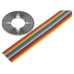 Cablu Bandă 1,27mm Cu 14x26AWG Neecranat PVC 30m | Electronic-mag.ro | Componente Electronice