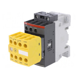 Contactor 3P NO 12A cu Contacte Auxiliare NC/NO | Electronic-mag.ro | Componente Electronice