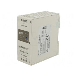 Alimentator Șină DIN 60W 12V 5A | Electronic-mag.ro | Componente Electronice
