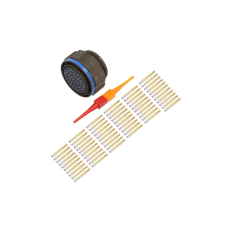 Conector militar dimensiune 25 Series III oliv | Electronic-mag.ro | Componente Electronice