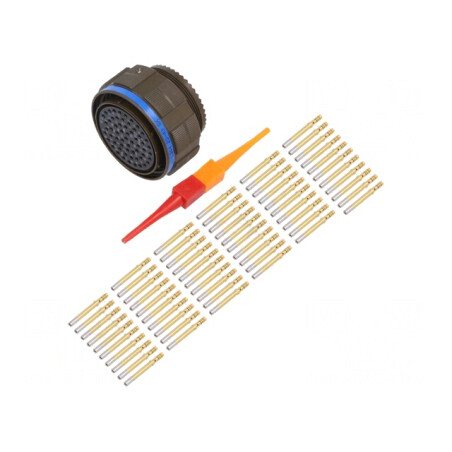 Conector militar dimensiune 25 Series III oliv | Electronic-mag.ro | Componente Electronice