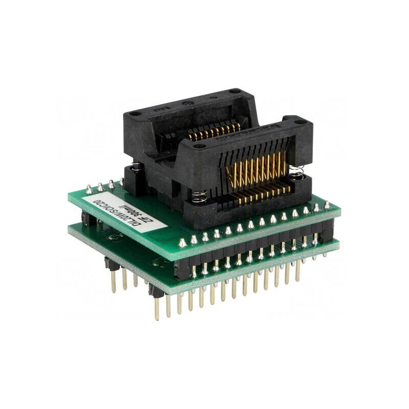 Adaptor DIL20-SO20 300mils SOIC20 ZIF