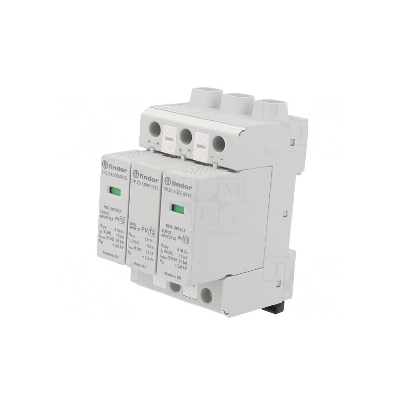 Limitator de Supratensiuni Tip 2 3 Poli 15kA pentru Șină DIN | Electronic-mag.ro | Componente Electronice
