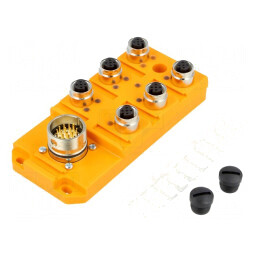 Cutie de conexiuni M12 PIN 5 soclu 4A IP67 60VDC | Electronic-mag.ro | Componente Electronice
