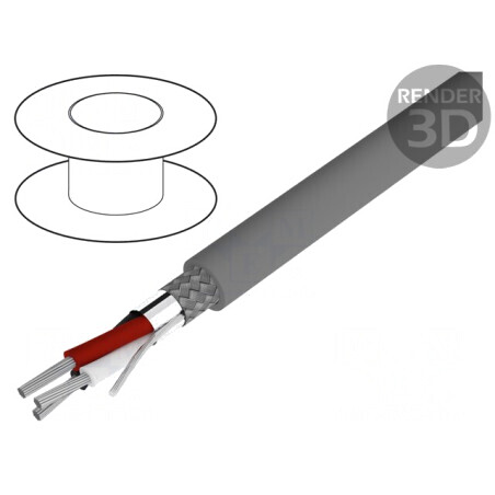 Cablu Alpha Essential 3x24AWG PVC Gri 30,5m | Electronic-mag.ro | Componente Electronice