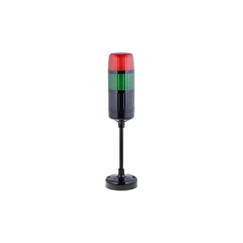 Coloană de Semnalizare LED Roșie/Verde 20-30VDC | Electronic-mag.ro | Componente Electronice