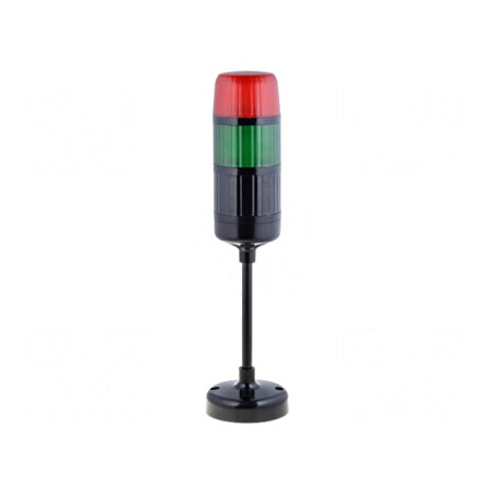 Coloană de Semnalizare LED Roșie/Verde 20-30VDC | Electronic-mag.ro | Componente Electronice