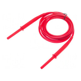 Cablu de măsurare mufă banană 4 mm roșu | Electronic-mag.ro | Componente Electronice