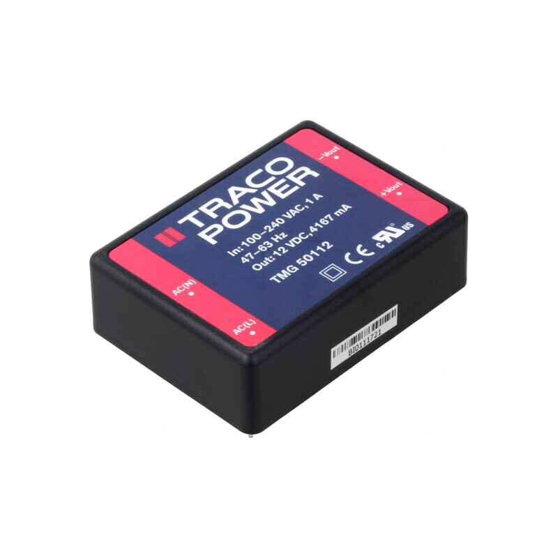 Convertor AC/DC 50W 12VDC TMG 50112 | Electronic-mag.ro | Componente Electronice Convertor AC/DC 50W 12VDC TMG 50112 | Electronic-mag.ro | Componente Electronice
