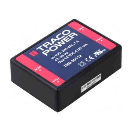 Convertor AC/DC 50W 12VDC TMG 50112 | Electronic-mag.ro | Componente Electronice