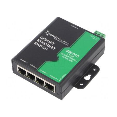 Switch Ethernet 5 Porturi RJ45 5-30VDC | Electronic-mag.ro | Componente Electronice