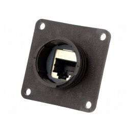 Cuplă RJ45 ecranată Cat 5e IP67 | Electronic-mag.ro | Componente Electronice