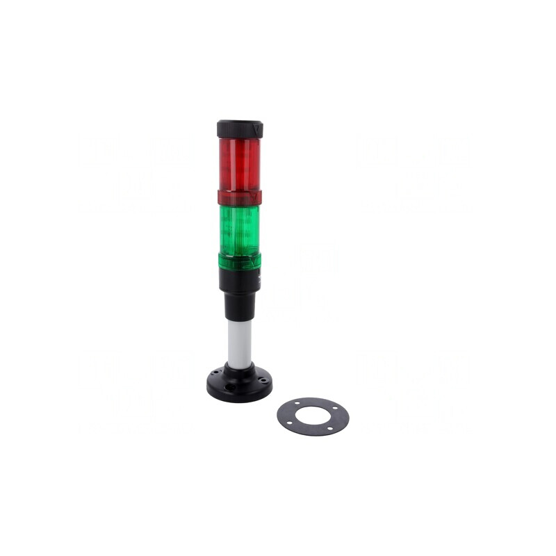 Coloană de Semnalizare LED Roşie/Verde 24VDC ECO40-Q02 | Electronic-mag.ro | Componente Electronice