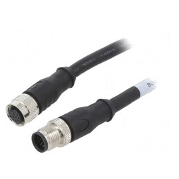 Cablu Conectare M12 5m 30VAC 1.5A IP68 | Electronic-mag.ro | Componente Electronice