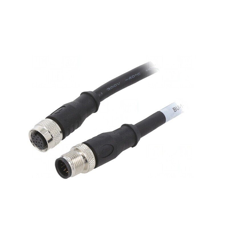 Cablu Conectare M12 5m 30VAC 1.5A IP68 | Electronic-mag.ro | Componente Electronice