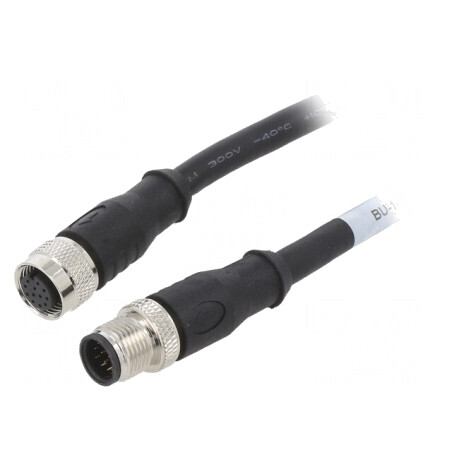 Cablu Conectare M12 5m 30VAC 1.5A IP68 | Electronic-mag.ro | Componente Electronice