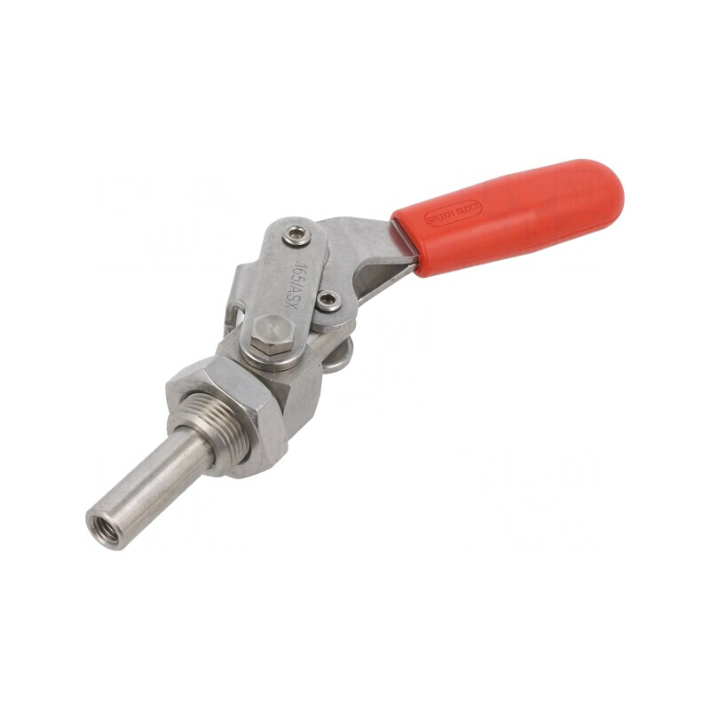 Prindere cu plunjer din oțel inoxidabil 5,4kN 165mm GN 843.1 | Electronic-mag.ro | Componente Electronice