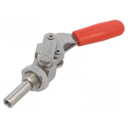 Prindere cu plunjer din oțel inoxidabil 5,4kN 165mm GN 843.1 | Electronic-mag.ro | Componente Electronice
