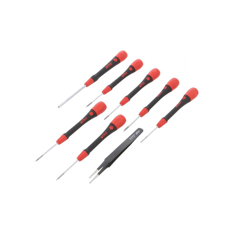 Set Şurubelniţe de Precizie cu Pensetă PicoFinish® 8buc. | Electronic-mag.ro | Componente Electronice
